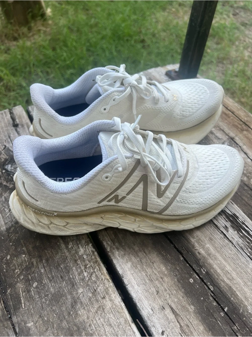 New Balance Women's White Athletic Running Sneakers
